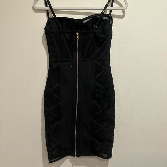 Black mesh minidress - Picture 5 of 7